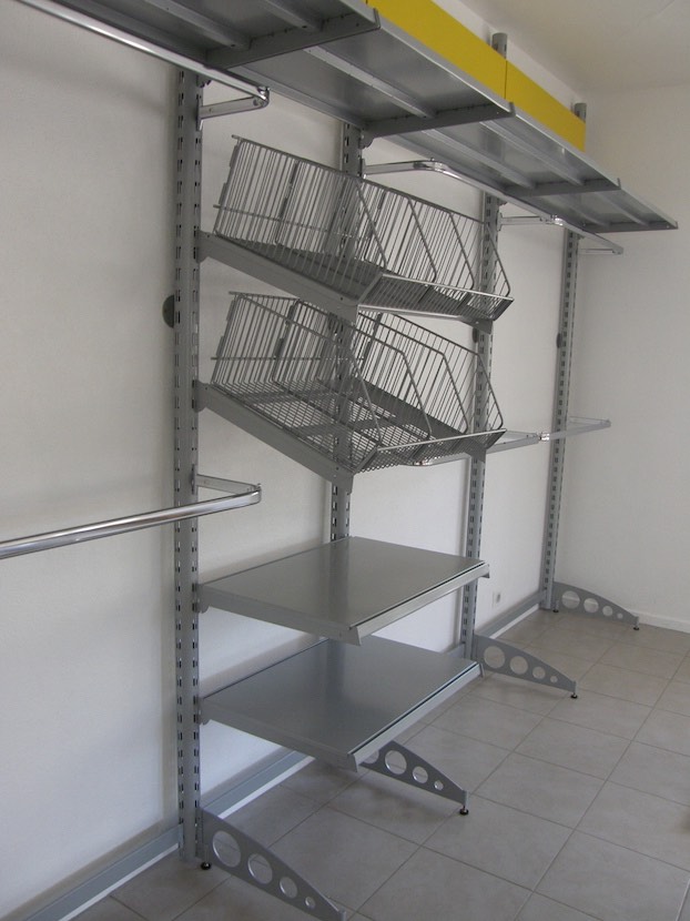 gondole de magasin textile