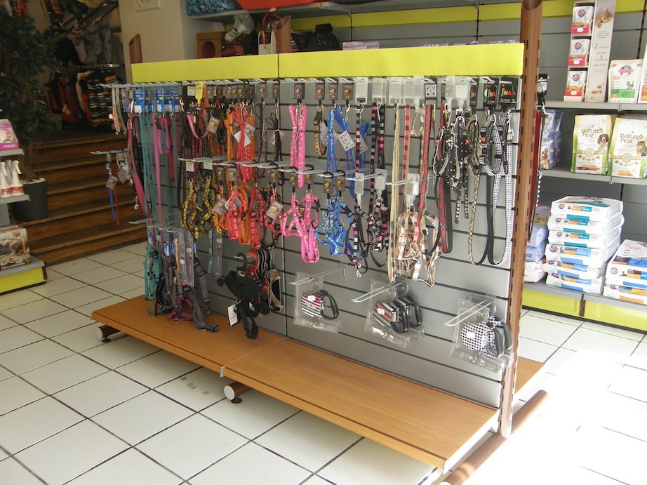 gondole espace vente animalerie