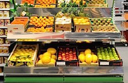 présentoirs fruits et légumes gondoles fruits et légumes